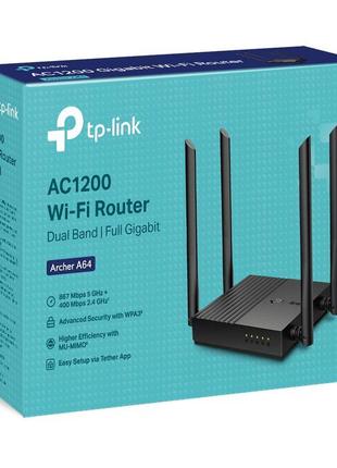 Роутер tp-link archer c54, black, 4 антени