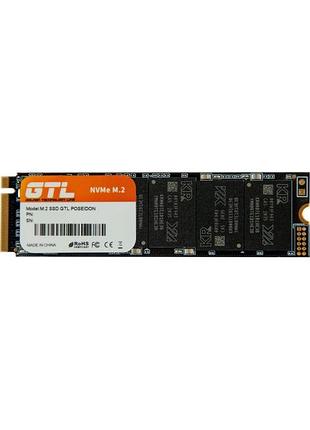 Новий накопичувач ssd m.2 256gb, gtl poseidon 3d tlc
