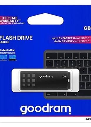 Usb флеш накопичувач goodram 16gb ume3 black usb 3.0 (ume3-016...