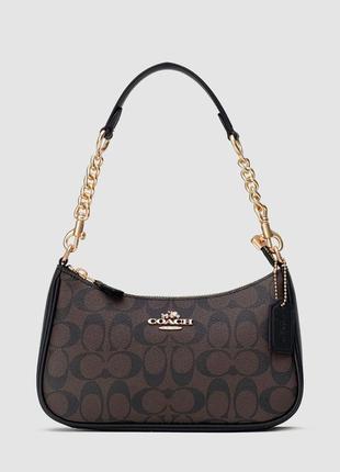 Coach teri shoulder bag in signature canvas