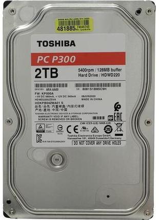 Новий жорсткий диск 3.5" 2.0 tb toshiba p300 (hdwd220ezsta)