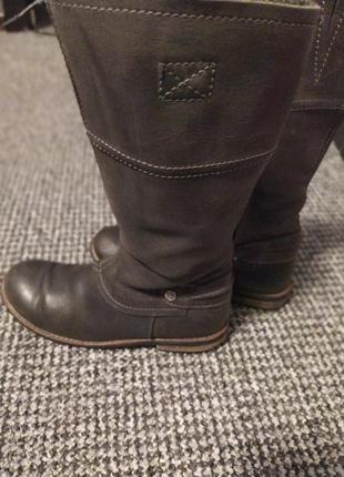 Сірі чоботи шкіра шкіряні шкіряні