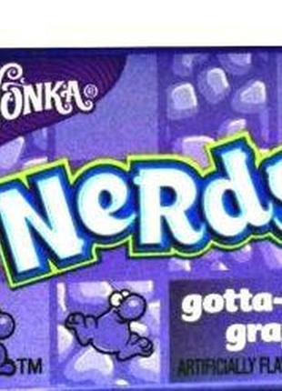 Wonka nerds — американські цукерки — драже нердс, виноград, 14...