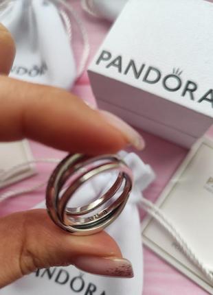 Pandora широка срібна каблучка пандора з камінцями, кольцо, кі...5 фото