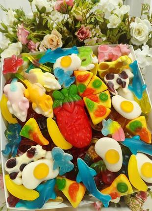 1 кг желейних цукерок - набір желейок мармелад троллі, фіні, х...