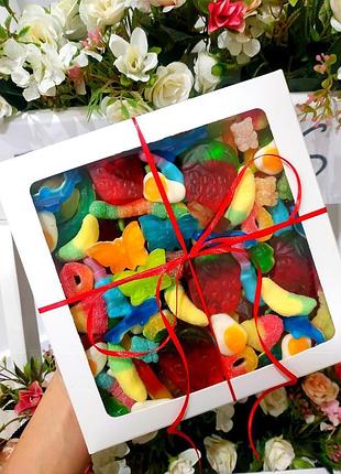 1 кг желейних цукерок - набір желейок мармелад дроти троллі, ф...