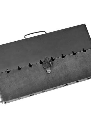 Мангал-валіза складаний металевий товщина 3 мм на 8 шампурів (...4 фото