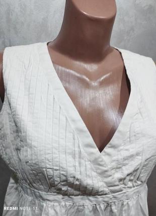 509.оригінальна бавовняна блузка з декором модного італійського бренду max mara3 фото