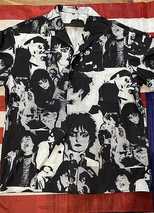 Винтажная оверсайз рубашка