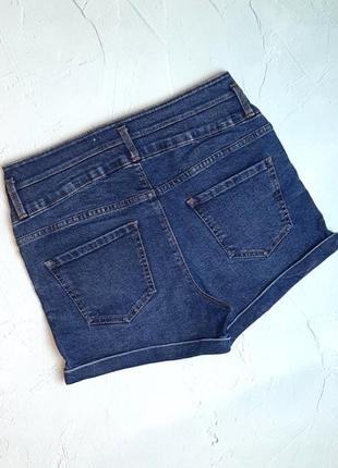 🎁1+1=3 шикарные синие джинсовые женские шорты высокая посадка new look, размер 44 - 462 фото