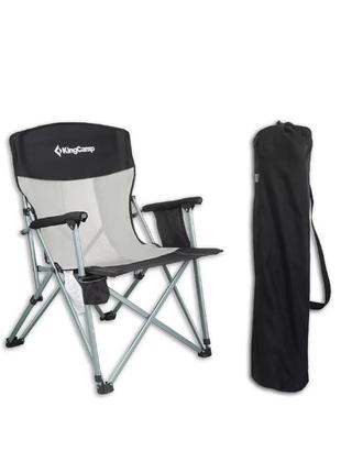 Стул kingcamp hard arm chair (kc3825) black/mediumgrey