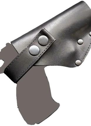 Поясна кобура для форт 12/14/17/20 чорна, з натуральної шкіри