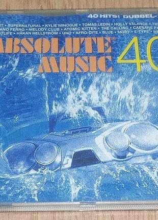 Cd диск absolute music 40 хітів, 2 cd