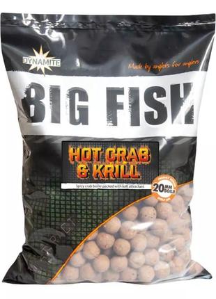 Бойли для риболовлі dynamite baits hot crab & krill 20mm boili...