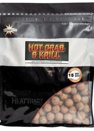 Бойли для риболовлі dynamite baits hot crab & krill 20mm boili...