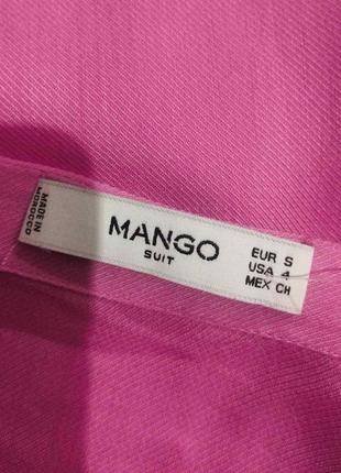 Комфортная блуза оверсайз в розовом цвете испанского бренда mango6 фото