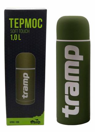 Термос tramp soft touch 1 л utrc-109 хакі