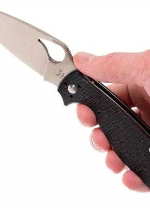 Ніж spyderco byrd raven 2, g-10 black