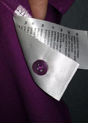 Отличная  яркая фиолетовая блуза хлопок charles voegele3 фото