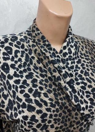 113.розкішна блуза в анімалістичний принт бренду класу люкс з італії мax мara3 фото