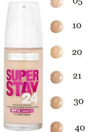 Тональний крем maybelline super stay 24h