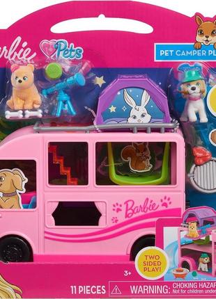 Барби кемпер со щенками barbie pet camper 63717 just play6 фото