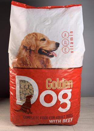 Сухий корм для собак golden dog з яловичиною, 10кг. оригінал
