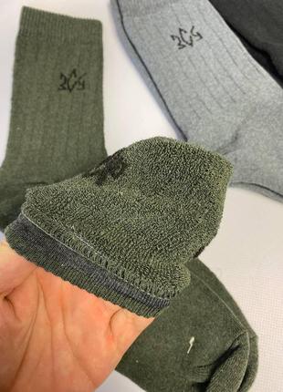 Подарунковий набір чоловічих високих зимових теплих шкарпеток ...4 фото