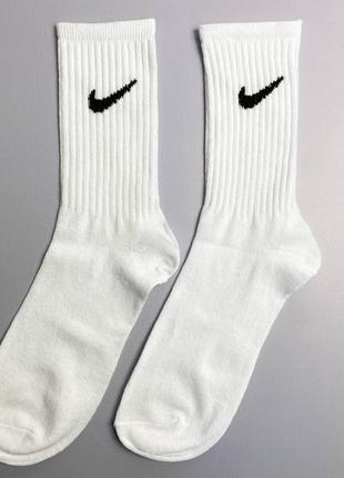 Жіночі шкарпетки білі чорні найк nike 36-40р у подарунковому п...3 фото