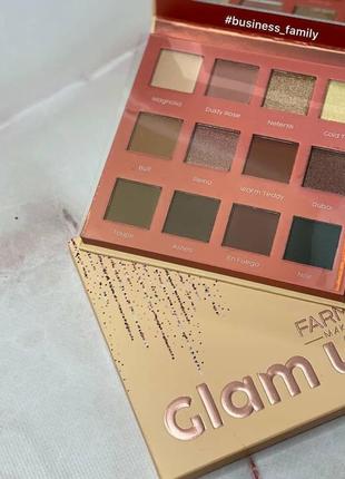 Палетка тiней glam up farmasi