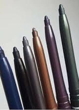 Автоматичний олівець для очей чорний синій зелений фіолетовий ...2 фото