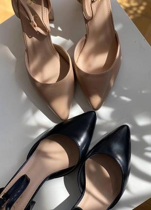 Жіночі туфлі лодочки чорні на каблуку 40 р6 фото