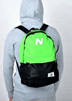 Молодіжний міський рюкзак, спортивний рюкзак салатовий з чорним3 фото