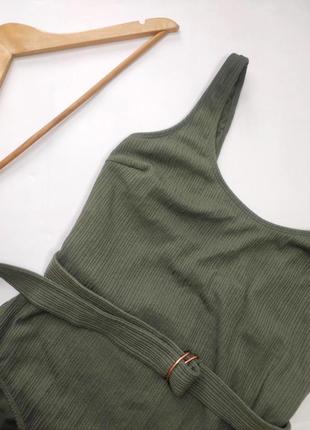 Купальник женский цельный зеленого цвета с поясом от бренда zara л хл3 фото
