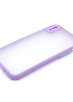 Чохол camshield для apple iphone xs / x purple