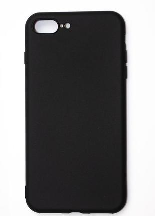 Чехол для iphone 7 plus / 8 plus силиконовый черный2 фото