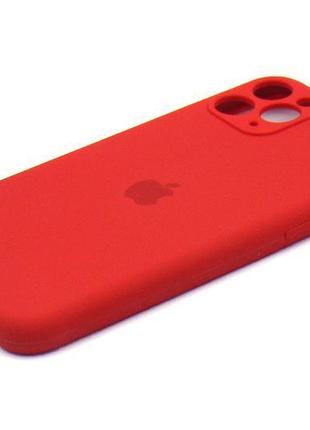 Чохол full silicone camera на apple iphone 11 pro red (айфон 1...