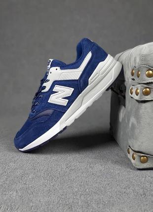 👟new balance 997h (синие с белым)2 фото