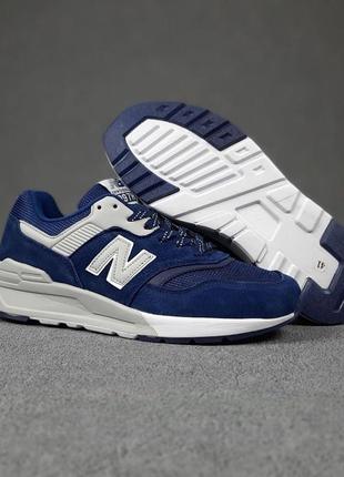 👟new balance 997h (синие с белым)4 фото