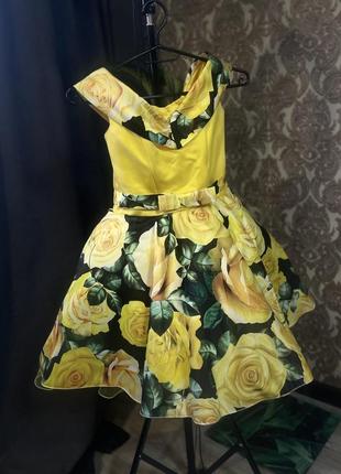 Пышное красивое платье на выпускной