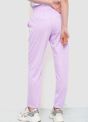 Спорт штани жіночі однотонні, колір бузковий, 129rh0174 фото