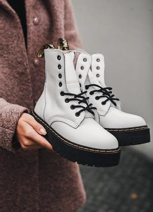 Ботинки зимние dr. martens jadon fur черевики с мехом