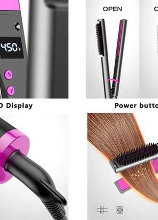 Випрямляч для укладання волосся hair straightener 3 в 1 ⁇ стай...7 фото