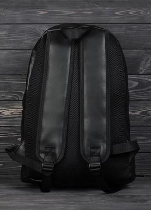 Міський повсякденний шкіряний рюкзак tommy hilfiger, томі. чорний2 фото