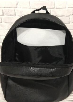 Міський повсякденний шкіряний рюкзак tommy hilfiger, томі. чорний3 фото