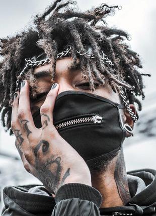 Маска на обличчя гармата вогонь zipp чорна, як у scarlxrd