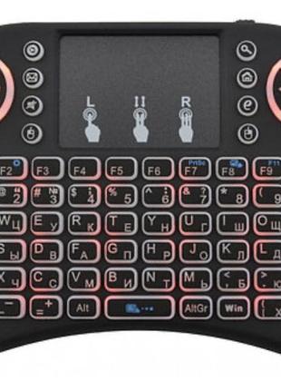 Беспроводная мультимедийная клавиатура с сенсорной панелью mkw0818 touch red