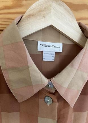 Шовкова  легка блуза з перламутровими ґудзиками4 фото