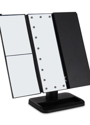 Багатофункціональний потрійне дзеркало для макіяжу з led підсв...5 фото