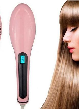 Електричний гребінець випрямляч fast hair straightener hqt-906...